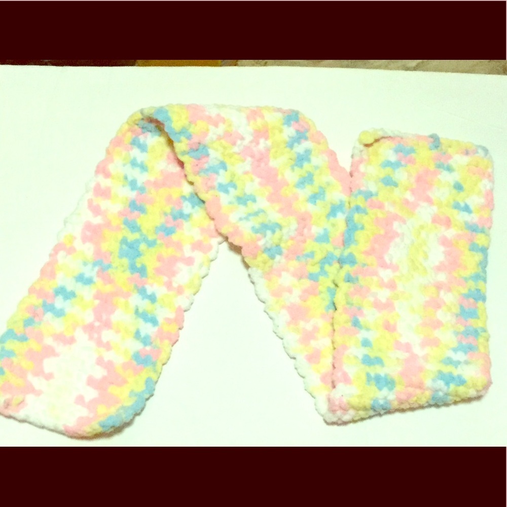 Chunky polyester Multicolored scarf
